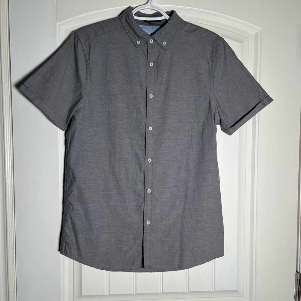Classic Charcoal Button-Down Shirt
